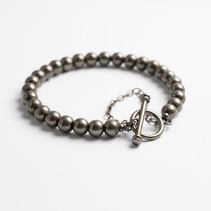 Silpada Silver Ball bead toggle bracelet.